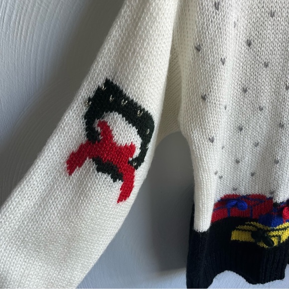 Vintage Fetagetti Ugly Christmas Knit Sweater M - Picture 4 of 7